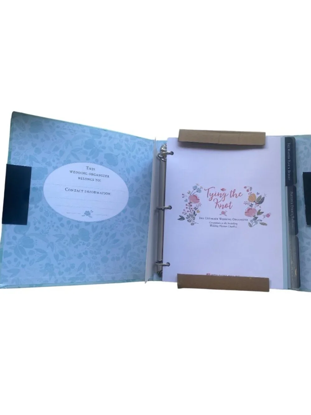 TYING THE KNOT: The Ultimate Wedding Organizer, New, Hardcover 3-Ring Binder